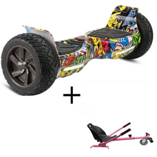 BUNDLE Sale!  8.5" All Terrain Hoverboard +Blue Pink HoverKart